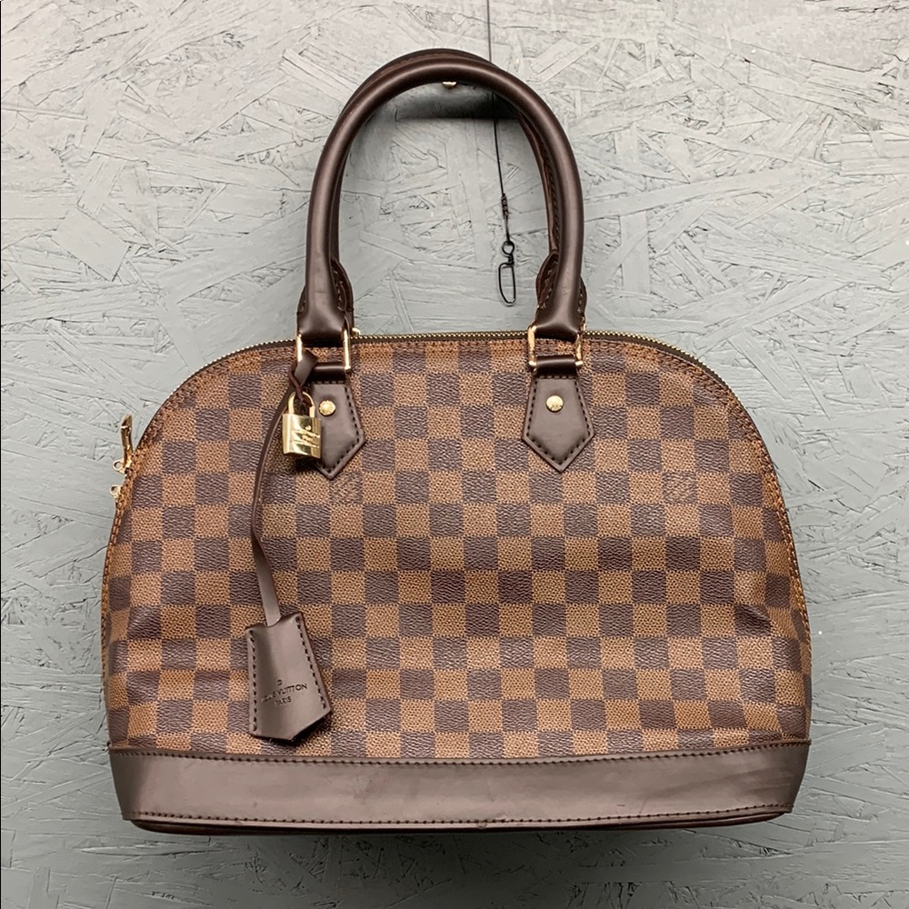 Louis Vuitton Damier Ebene Alma Handbag